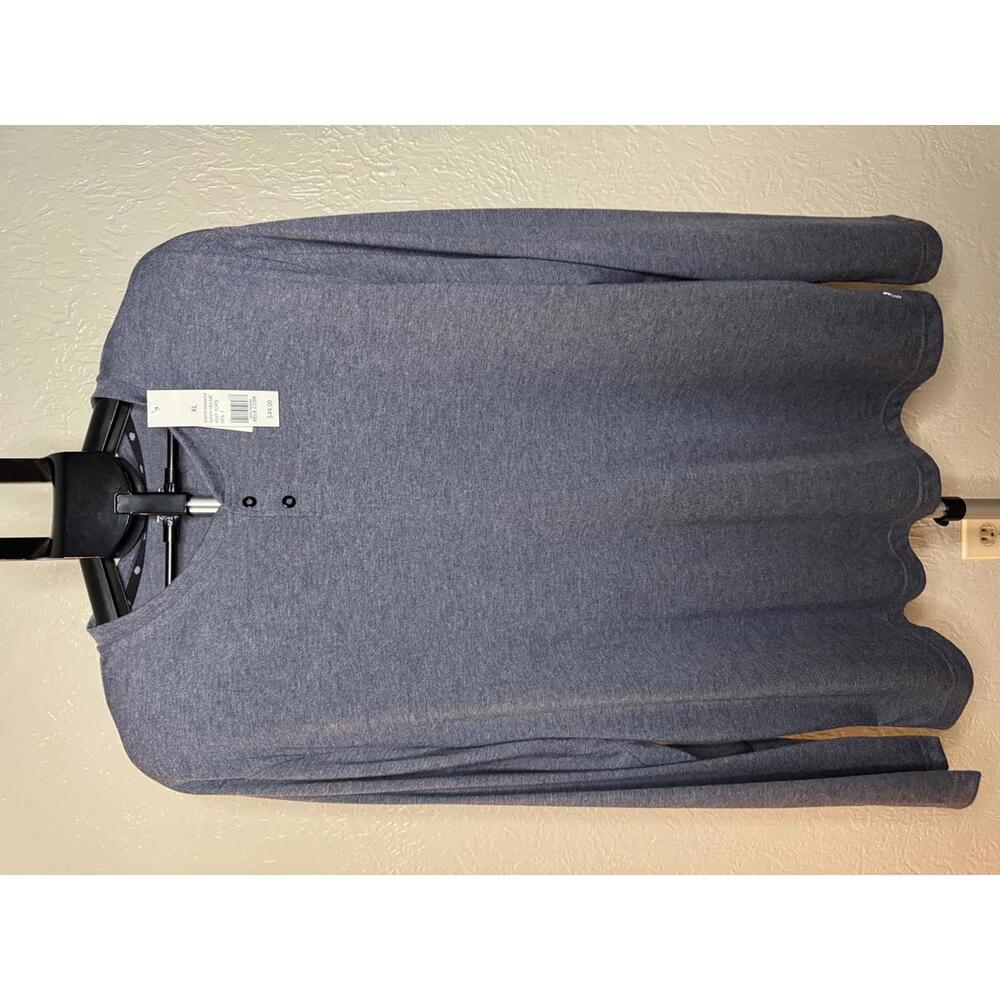 Zelos Men's Navy Henley Long Sleeve Shirt Size XL NWT